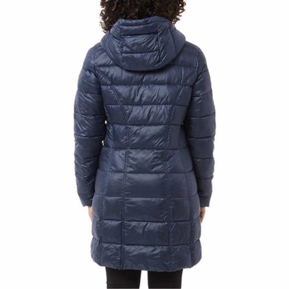 Ladies' 3/4 Length Puffer Jacket in Blue Aventure - Picture 3 of 8